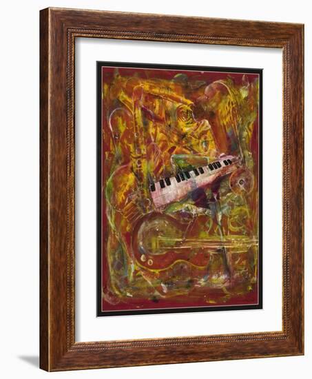 Symphony in Red-Ikahl Beckford-Framed Giclee Print