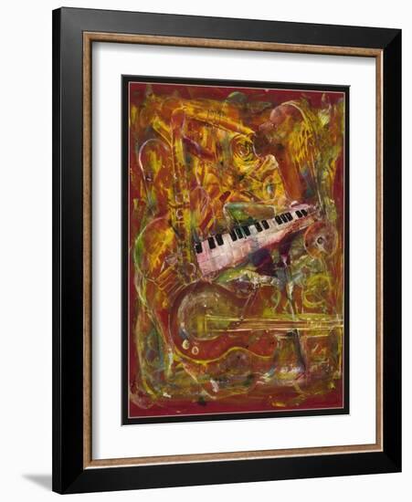 Symphony in Red-Ikahl Beckford-Framed Giclee Print