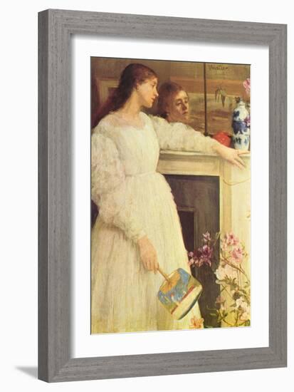 Symphony in White No. 2, Girls in White-James Abbott McNeill Whistler-Framed Art Print