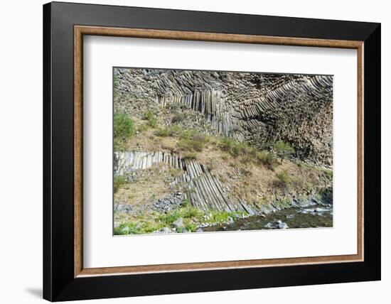 Symphony of Stones, Basalt columns formation along Garni gorge, Kotayk Province, Armenia, Caucasus,-G&M Therin-Weise-Framed Photographic Print