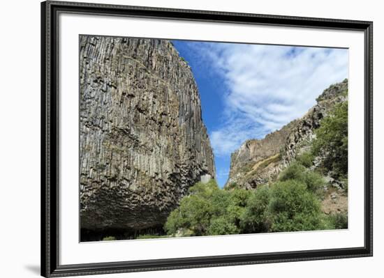 Symphony of Stones, Basalt columns formation along Garni gorge, Kotayk Province, Armenia, Caucasus,-G&M Therin-Weise-Framed Photographic Print