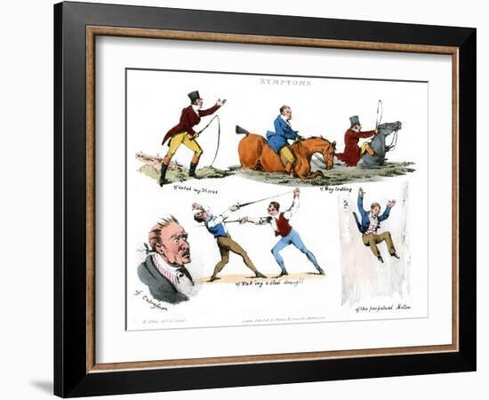 Symptoms of Being Amused, 1822-Henry Thomas Alken-Framed Giclee Print