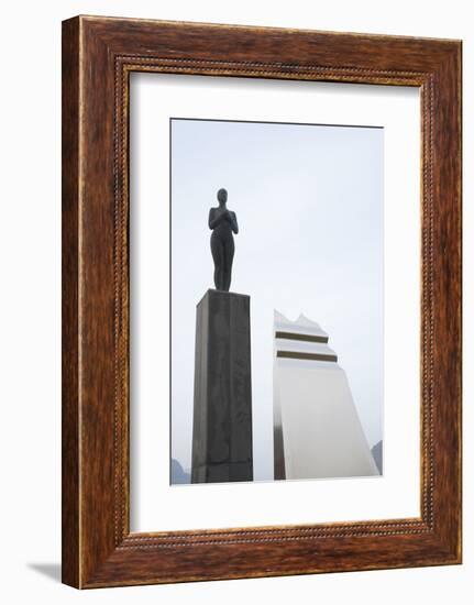 Syn Sculpture, Grundafjšrdur, Snaefellsnes, West Iceland-Julia Wellner-Framed Photographic Print