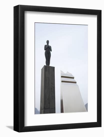 Syn Sculpture, Grundafjšrdur, Snaefellsnes, West Iceland-Julia Wellner-Framed Photographic Print