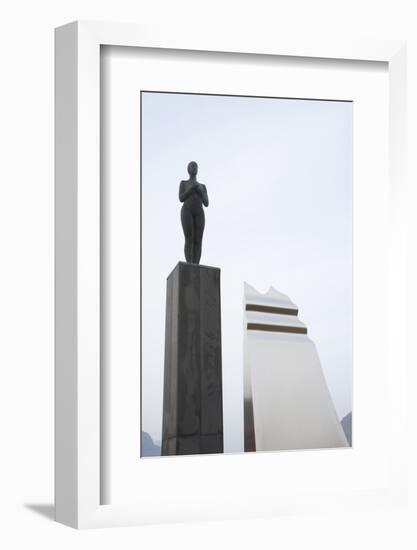 Syn Sculpture, Grundafjšrdur, Snaefellsnes, West Iceland-Julia Wellner-Framed Photographic Print