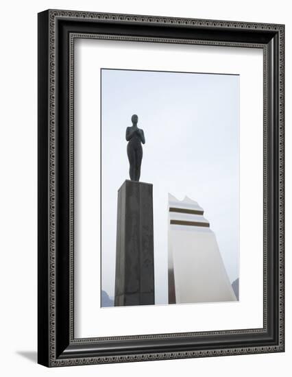 Syn Sculpture, Grundafjšrdur, Snaefellsnes, West Iceland-Julia Wellner-Framed Photographic Print