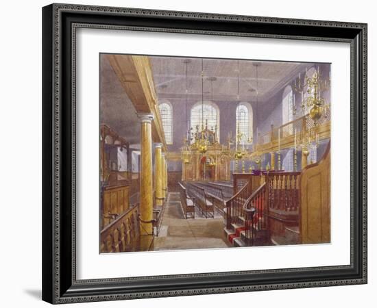 Synagogue, Bevis Marks, City of London, 1884-John Crowther-Framed Giclee Print