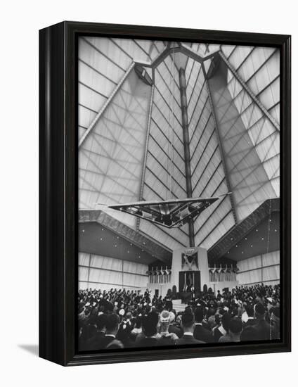 Synagogue Designed by Frank Lloyd Wright-null-Framed Premier Image Canvas