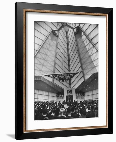 Synagogue Designed by Frank Lloyd Wright-null-Framed Photographic Print