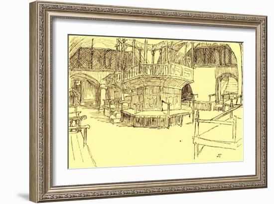 Synagogue in Jerusalem - Bible-James Jacques Joseph Tissot-Framed Giclee Print