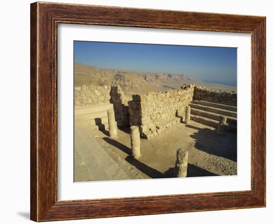 Synagogue, Masada, UNESCO World Heritage Site, Israel, Middle East-Simanor Eitan-Framed Photographic Print