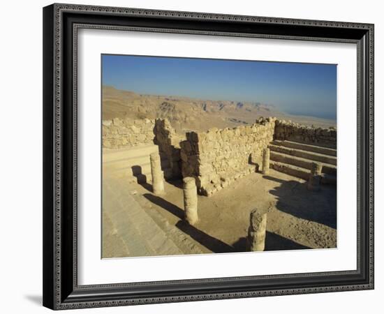 Synagogue, Masada, UNESCO World Heritage Site, Israel, Middle East-Simanor Eitan-Framed Photographic Print