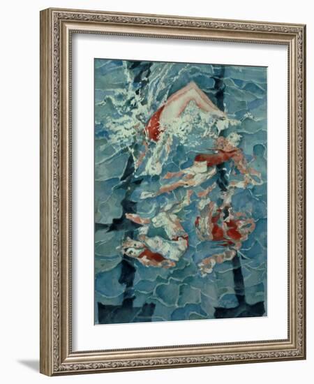 Synchronised Swimming, 1989-Gareth Lloyd Ball-Framed Giclee Print