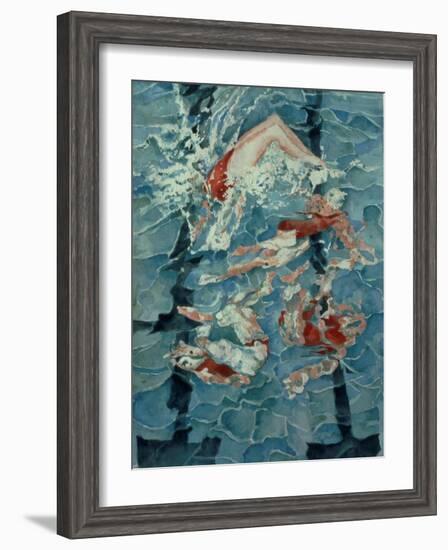 Synchronised Swimming, 1989-Gareth Lloyd Ball-Framed Giclee Print