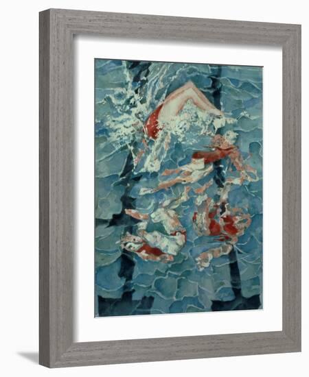 Synchronised Swimming, 1989-Gareth Lloyd Ball-Framed Giclee Print