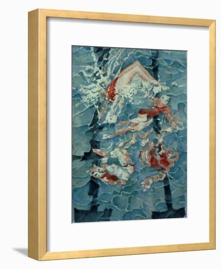 Synchronised Swimming, 1989-Gareth Lloyd Ball-Framed Giclee Print