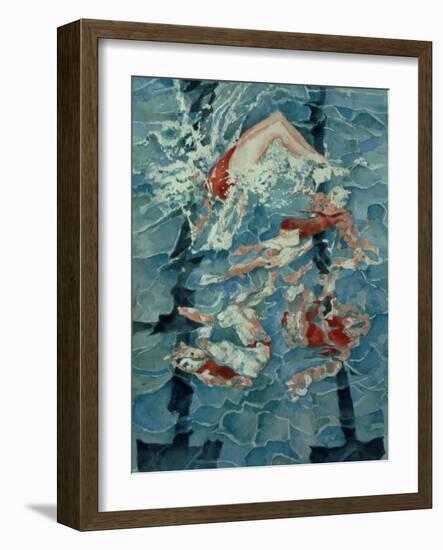 Synchronised Swimming, 1989-Gareth Lloyd Ball-Framed Giclee Print