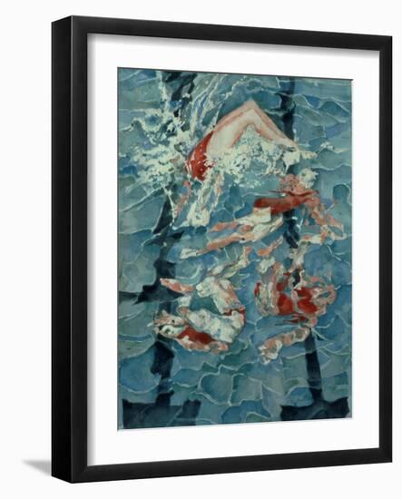 Synchronised Swimming, 1989-Gareth Lloyd Ball-Framed Giclee Print