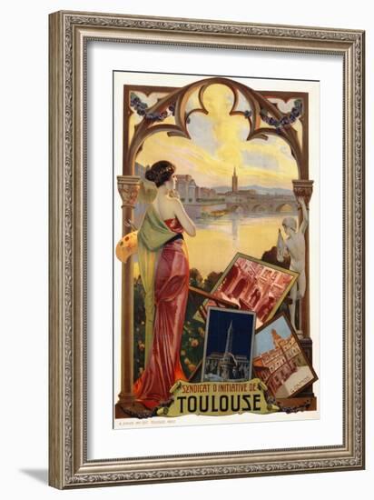 Syndicat D'Initiative De Toulouse Poster-null-Framed Giclee Print