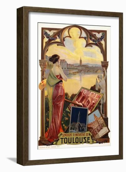 Syndicat D'Initiative De Toulouse Poster-null-Framed Giclee Print