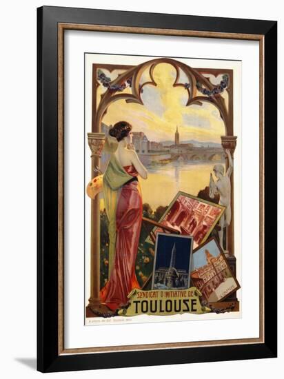 Syndicat D'Initiative De Toulouse Poster-null-Framed Giclee Print