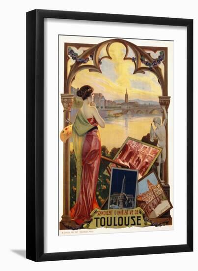 Syndicat D'Initiative De Toulouse Poster-null-Framed Giclee Print