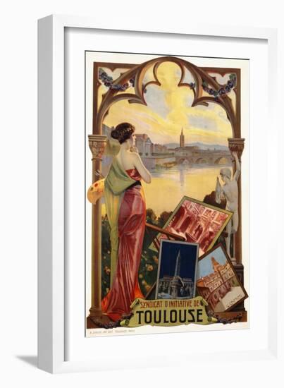 Syndicat D'Initiative De Toulouse Poster-null-Framed Giclee Print