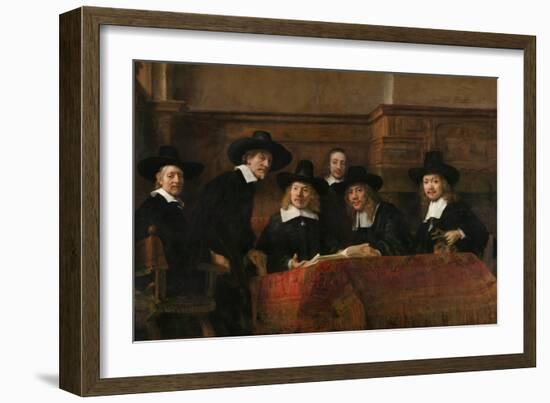 Syndics of the Drapers' Guild (The Sampling Official), 1662-Rembrandt van Rijn-Framed Giclee Print
