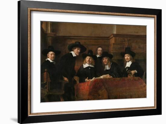 Syndics of the Drapers' Guild (The Sampling Official), 1662-Rembrandt van Rijn-Framed Giclee Print