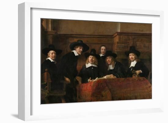 Syndics of the Drapers' Guild (The Sampling Official), 1662-Rembrandt van Rijn-Framed Giclee Print