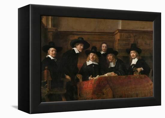 Syndics of the Drapers' Guild (The Sampling Official), 1662-Rembrandt van Rijn-Framed Premier Image Canvas