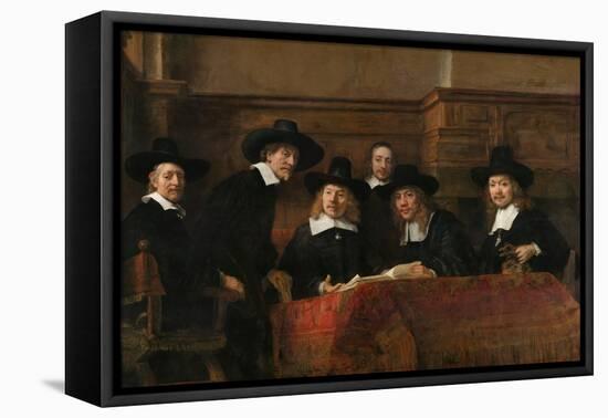 Syndics of the Drapers' Guild (The Sampling Official), 1662-Rembrandt van Rijn-Framed Premier Image Canvas