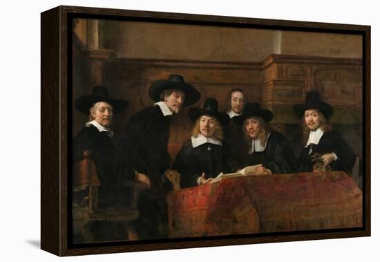 Syndics of the Drapers' Guild (The Sampling Official), 1662-Rembrandt van Rijn-Framed Premier Image Canvas