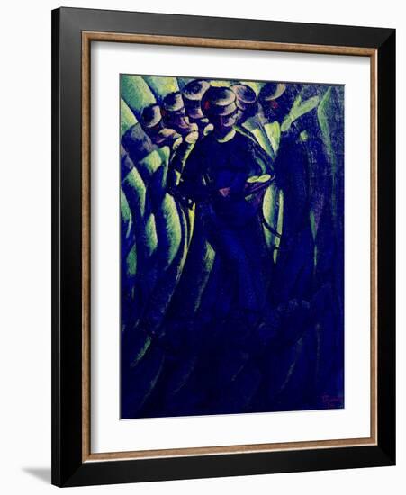 Synopsis of a Woman's Movements, 1912 (Oil on Canvas)-Luigi Russolo-Framed Giclee Print