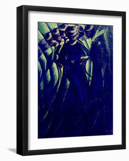 Synopsis of a Woman's Movements, 1912 (Oil on Canvas)-Luigi Russolo-Framed Giclee Print