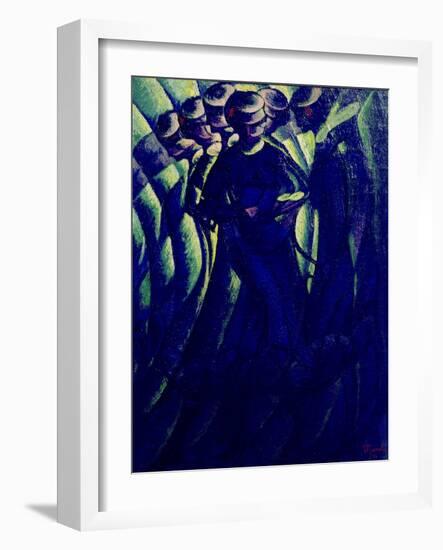 Synopsis of a Woman's Movements, 1912 (Oil on Canvas)-Luigi Russolo-Framed Giclee Print