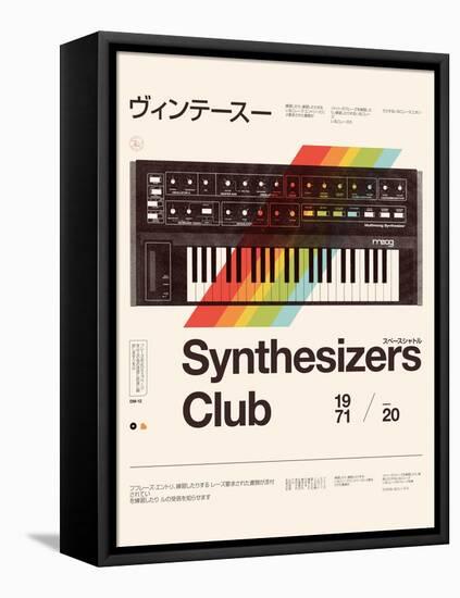 Synthesizers Club-Florent Bodart-Framed Premier Image Canvas