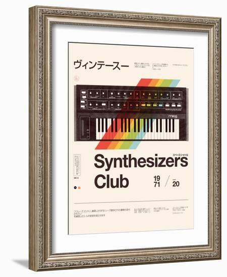 Synthesizers Club-Florent Bodart-Framed Giclee Print