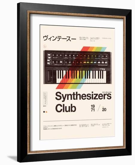 Synthesizers Club-Florent Bodart-Framed Giclee Print