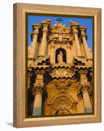 Syracuse Cathedral, Syracuse, Sicily, Italy, Europe-Sheila Terry-Framed Premier Image Canvas