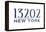 Syracuse, New York - 13202 Zip Code (Blue)-Lantern Press-Framed Stretched Canvas