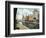 Syracuse, New York, Eastern View down West Street on the Erie Canal-Lantern Press-Framed Art Print