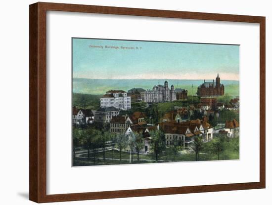 Syracuse, New York - Panoramic View of the University and Grounds-Lantern Press-Framed Art Print