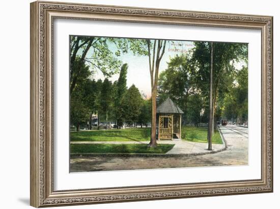 Syracuse, New York - Scenic View in Walnut Park-Lantern Press-Framed Art Print