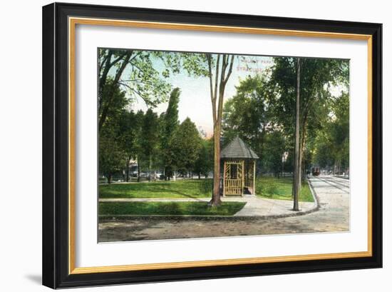 Syracuse, New York - Scenic View in Walnut Park-Lantern Press-Framed Art Print