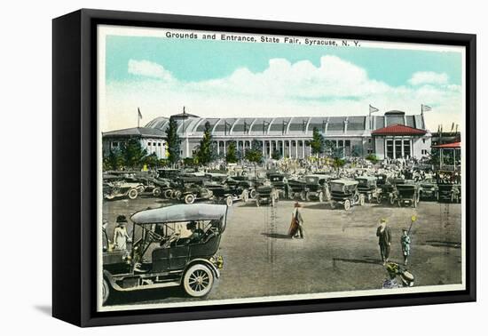 Syracuse, New York - State Fair Grounds and Entrance View-Lantern Press-Framed Stretched Canvas