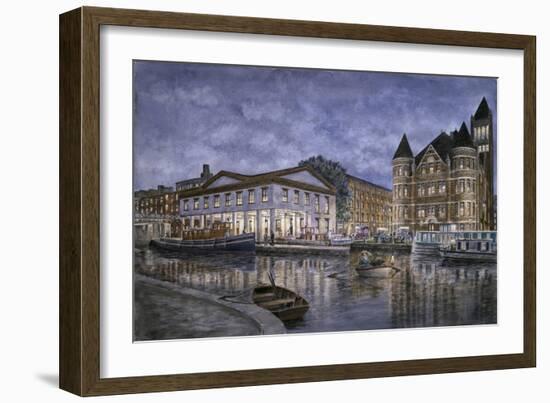 Syracuse: The Weighlocks And City Hall-Stanton Manolakas-Framed Giclee Print