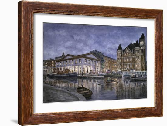 Syracuse: The Weighlocks And City Hall-Stanton Manolakas-Framed Giclee Print