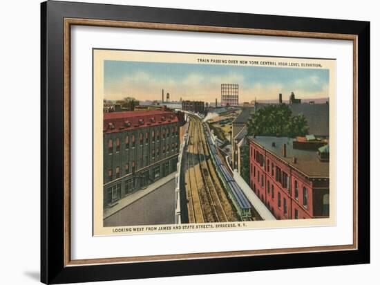 Syracuse Train, New York State-null-Framed Premium Giclee Print