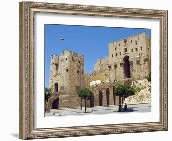 Syria, Aleppo; Entrance to the Citadel-Nick Laing-Framed Photographic Print